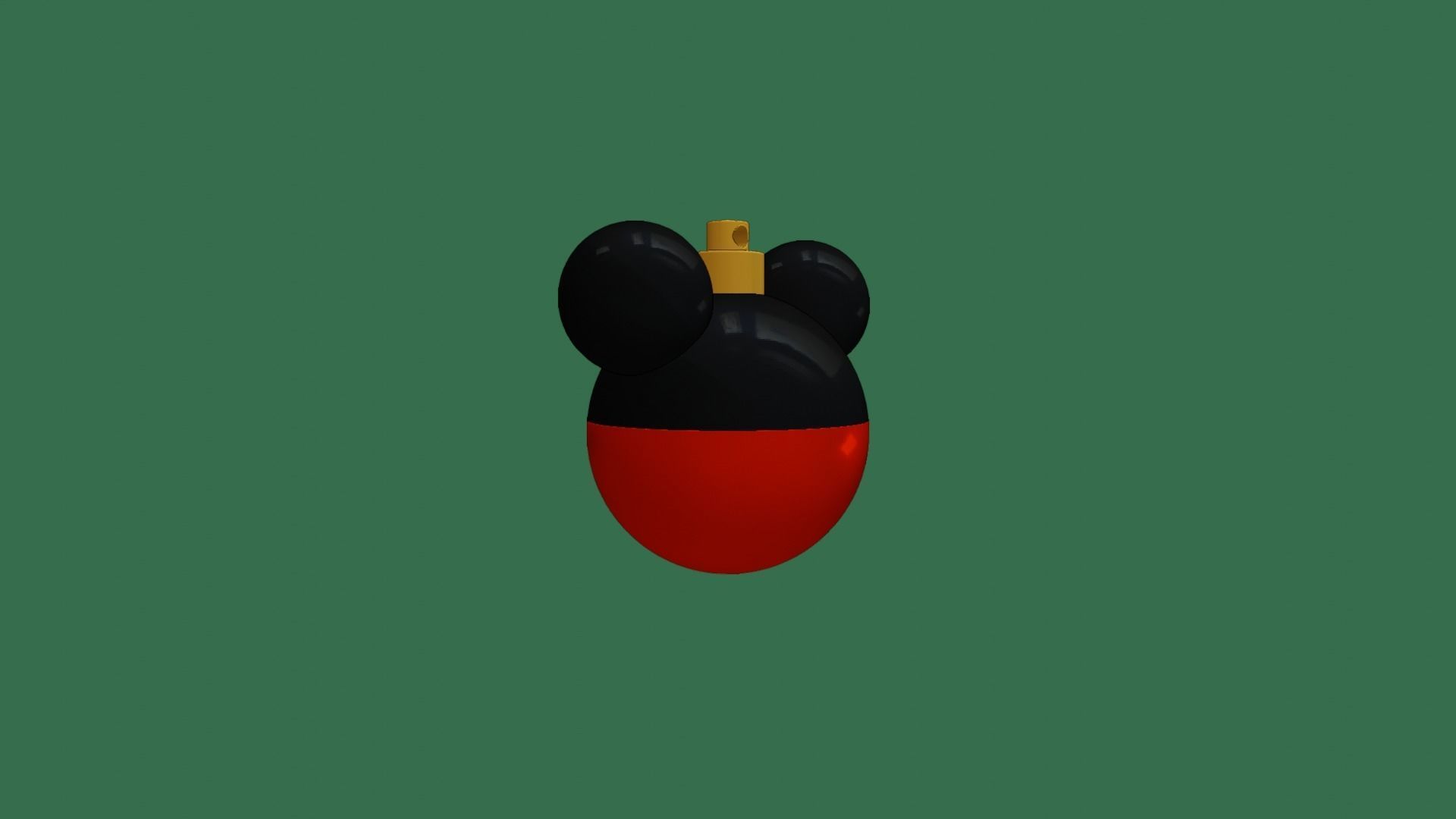 MICKEY AND MINNIE CHRISTMAS BALL 3D print model_21