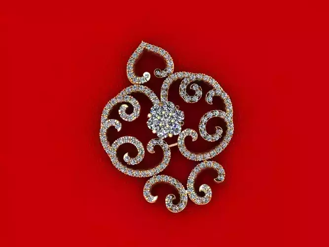 Fashion Diamond Pendant P16