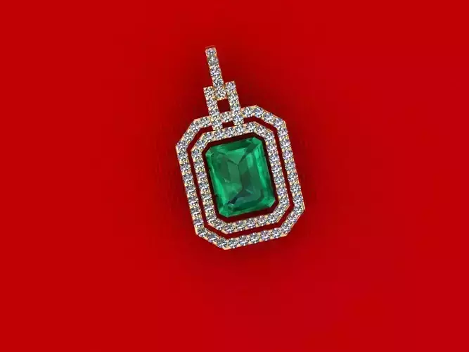 Cut Gemstone Pendant P3