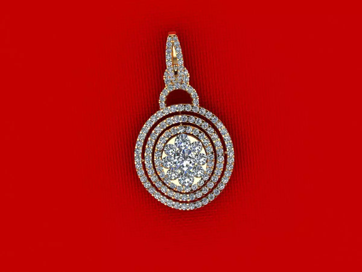 fashion Diamond Pendant P11 3D print model