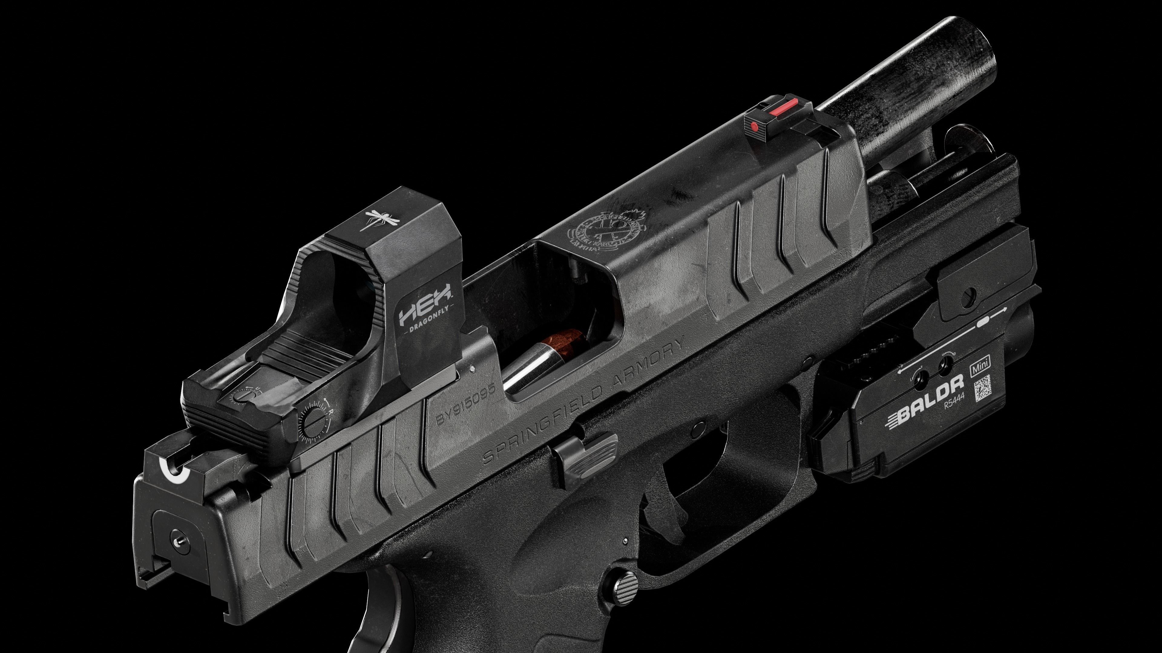 XDM Elite compact-Low-poly 3D model Low-poly 3D model_3