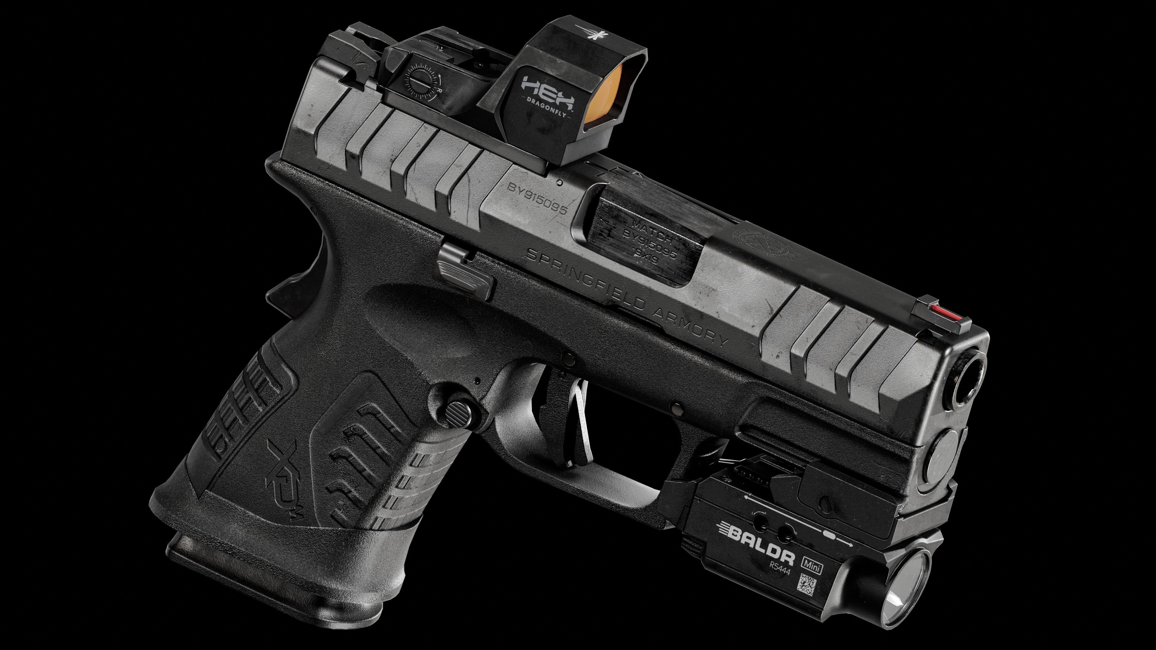 XDM Elite compact-Low-poly 3D model Low-poly 3D model_1