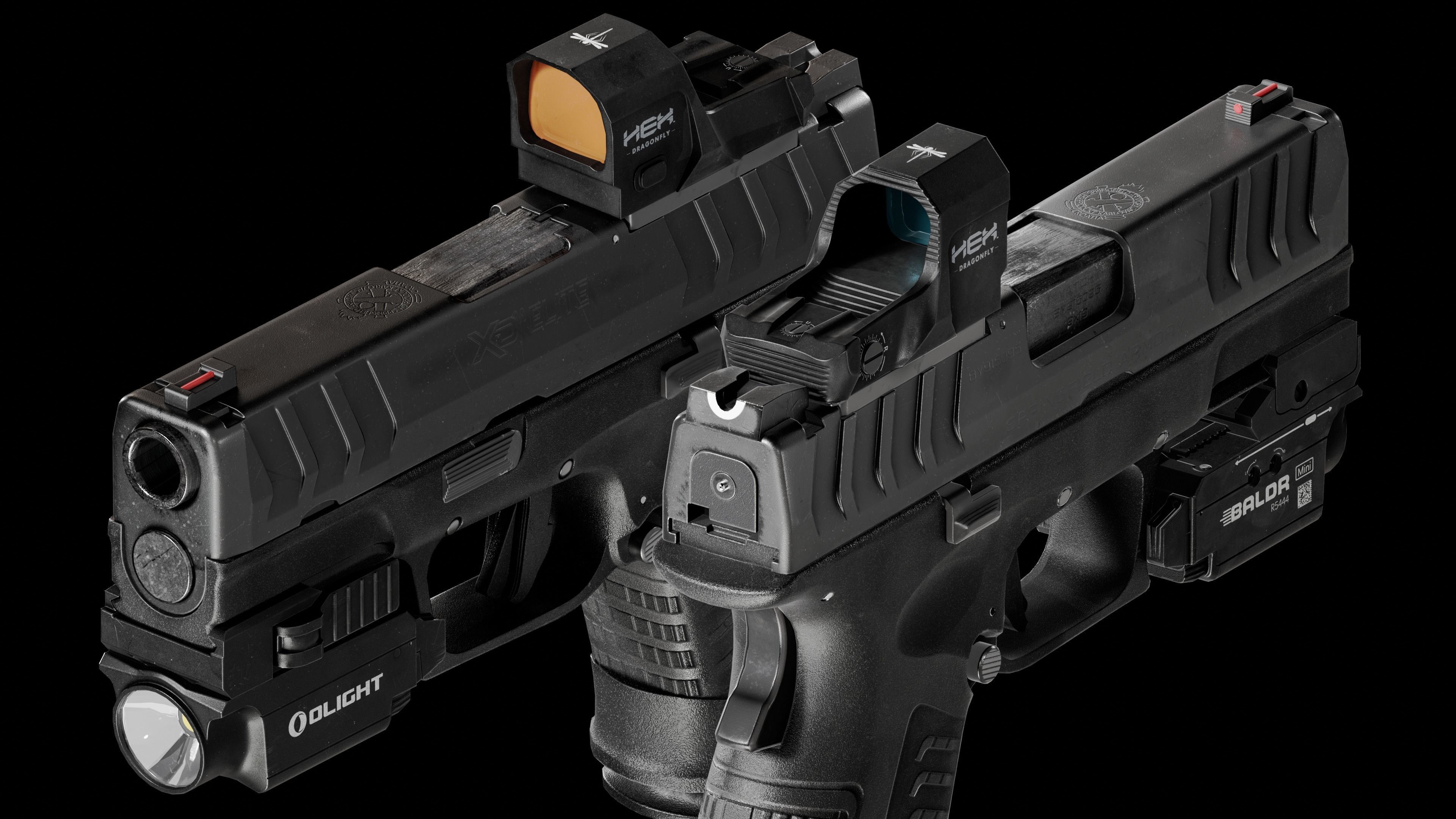 XDM Elite compact-Low-poly 3D model Low-poly 3D model_2