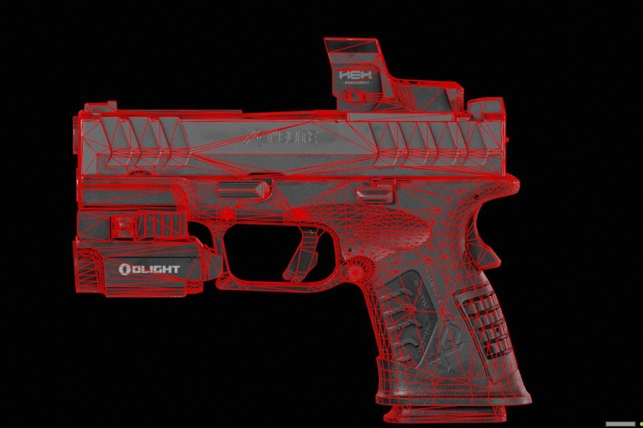 XDM Elite compact-Low-poly 3D model Low-poly 3D model_4
