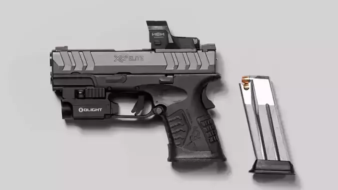 XDM Elite compact-Low-poly 3D model