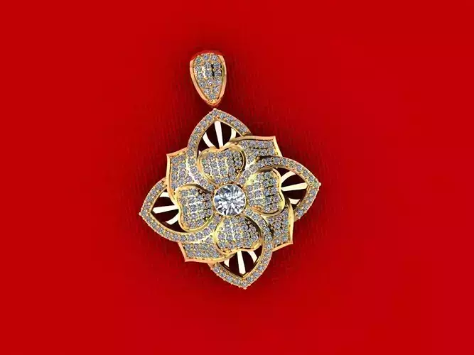 Fashion Women Diamond Pendant 