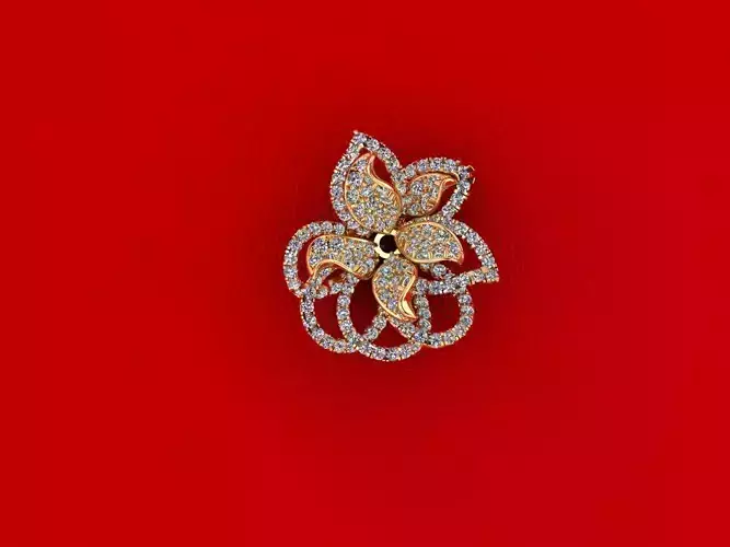 Flower Diamond Pendant