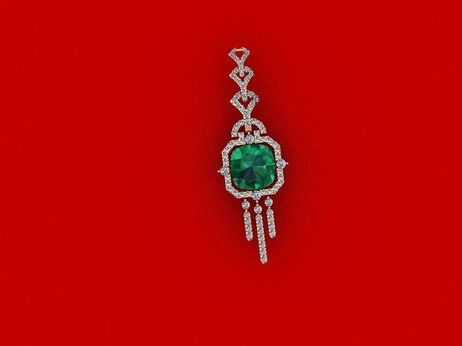 Cut Stone Earring 3D print model