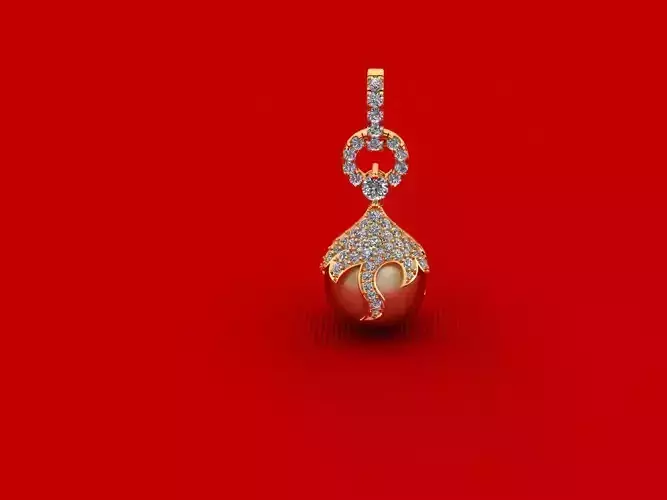 Round Pear Women Diamond Earring