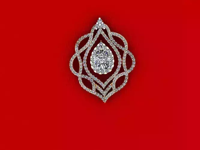 Twist Diamond Pendant