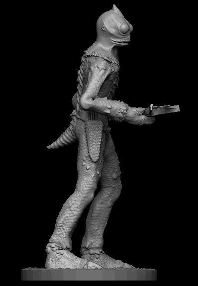 Sleestak land of the lost 3D model_2