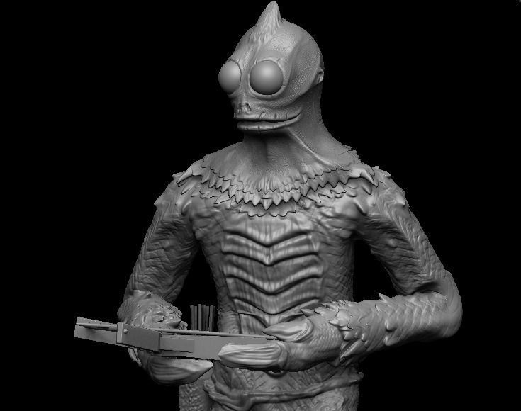 Sleestak land of the lost 3D model_8