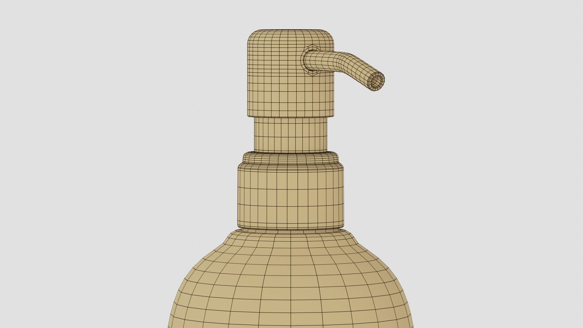 Black Pump Bottle 02 3D model_10