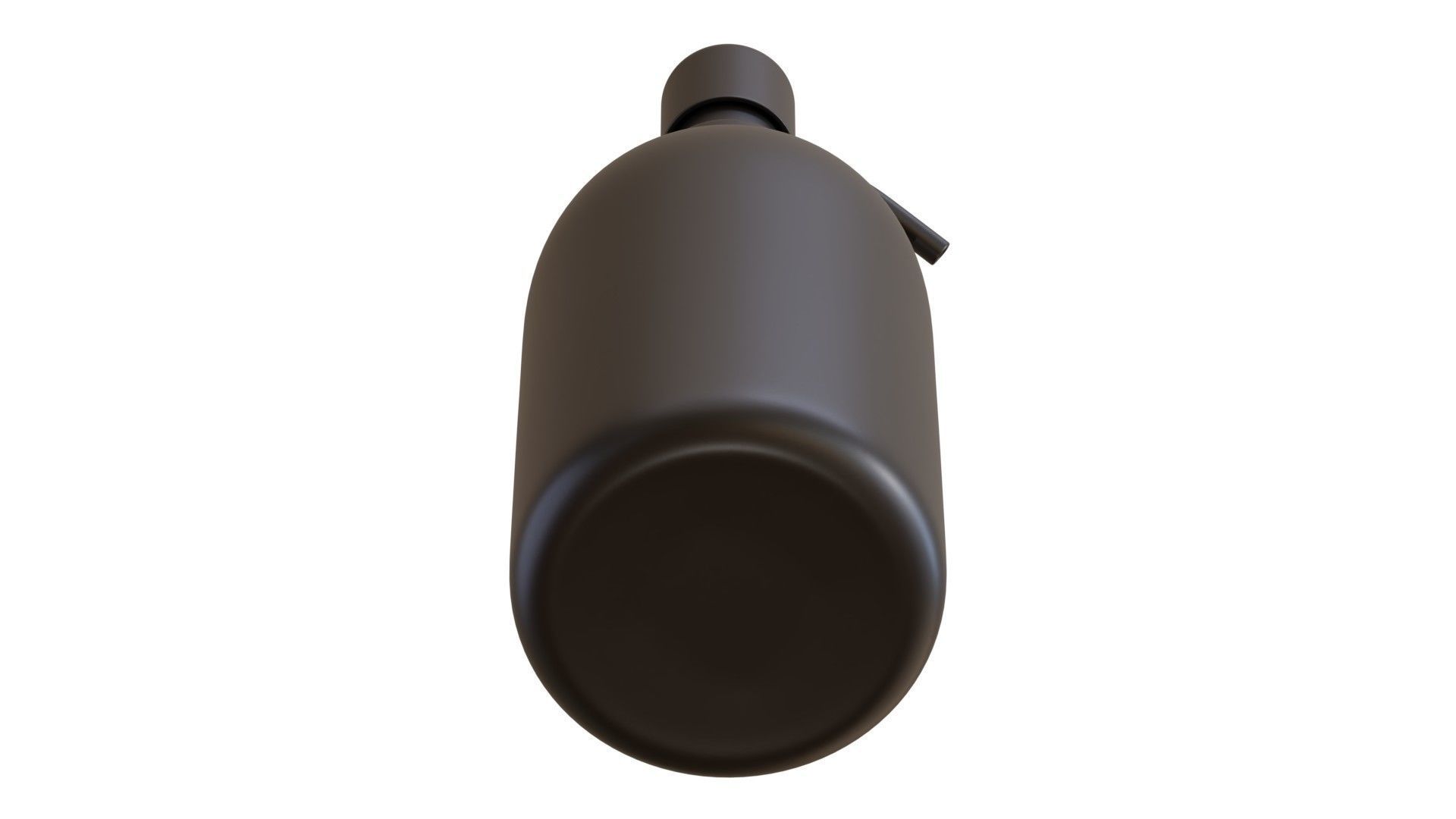 Black Pump Bottle 02 3D model_6