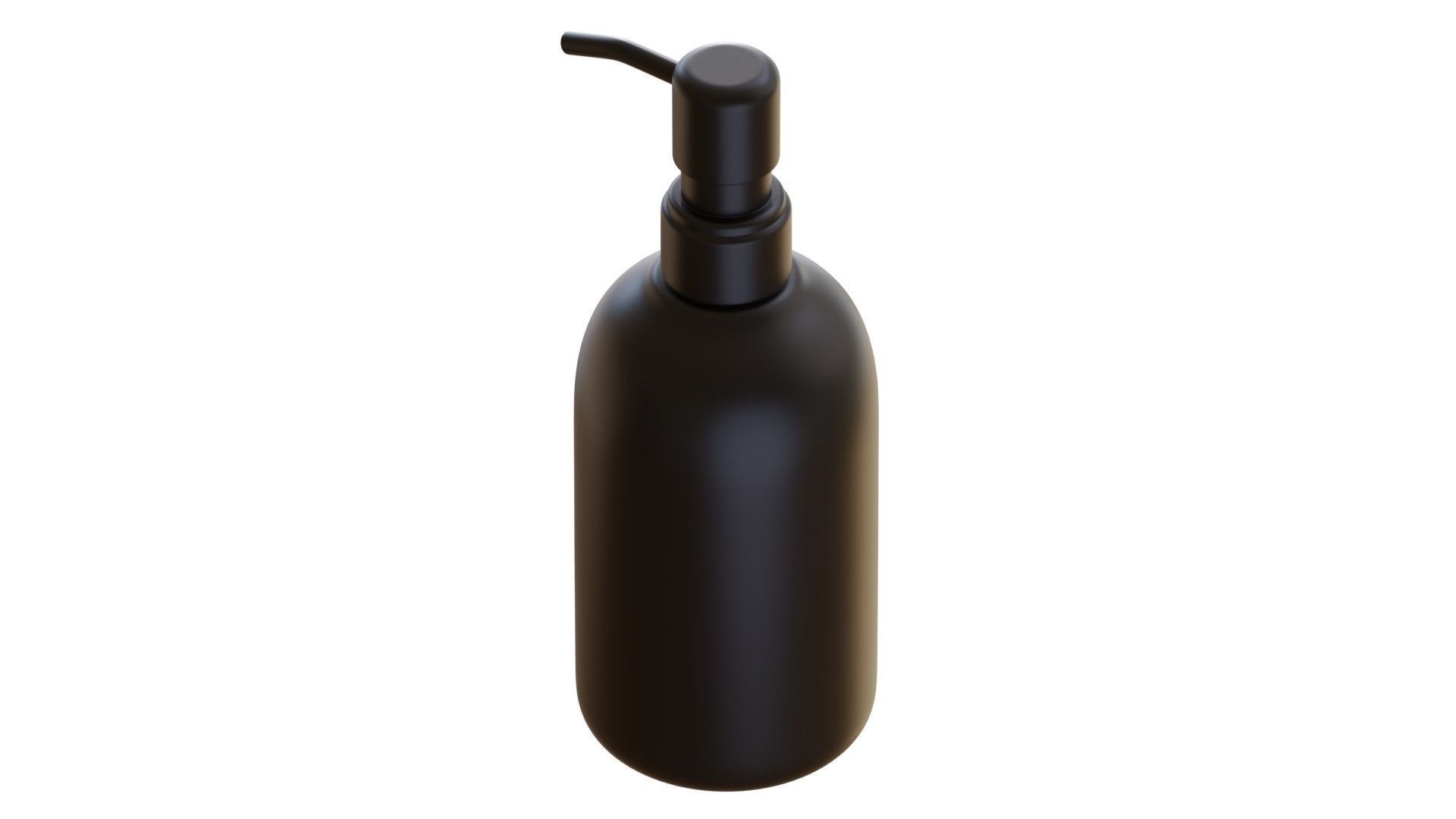 Black Pump Bottle 02 3D model_3