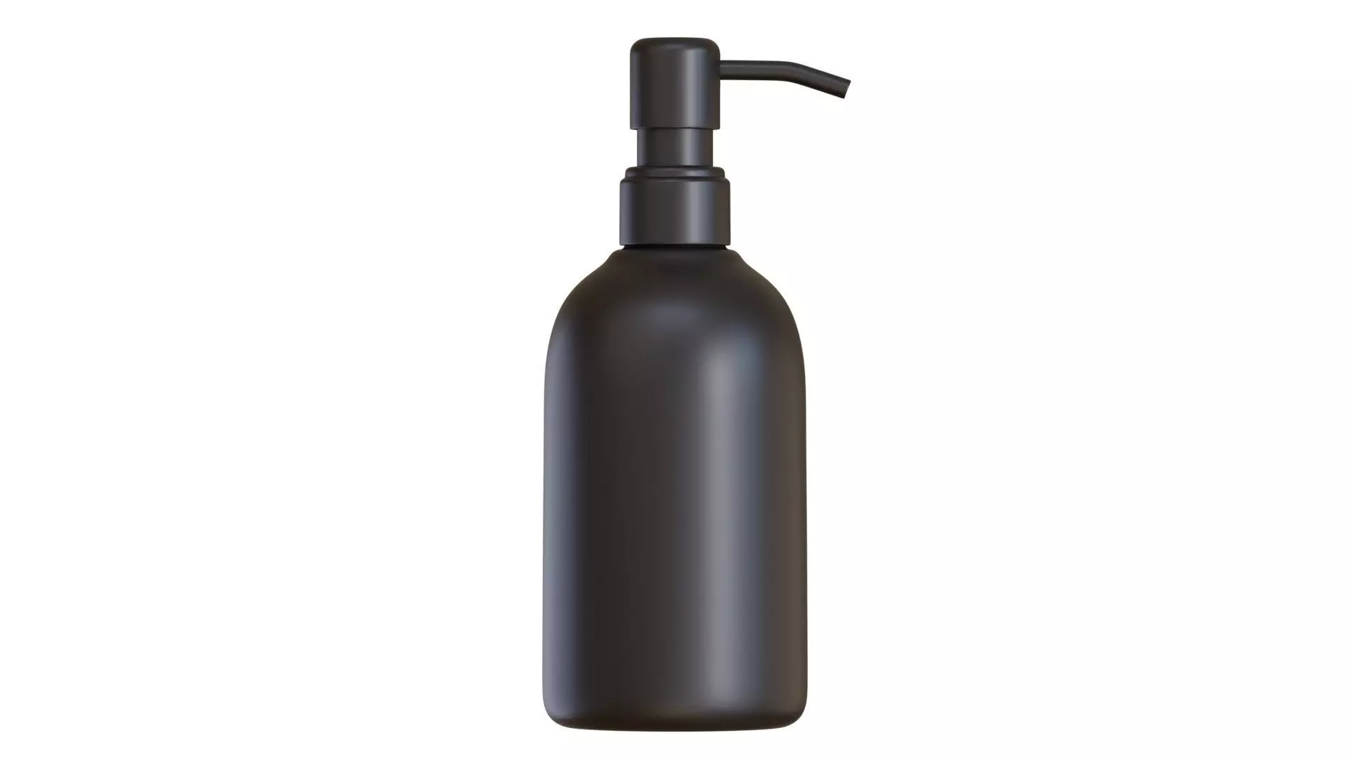 Black Pump Bottle 02 3D model_0