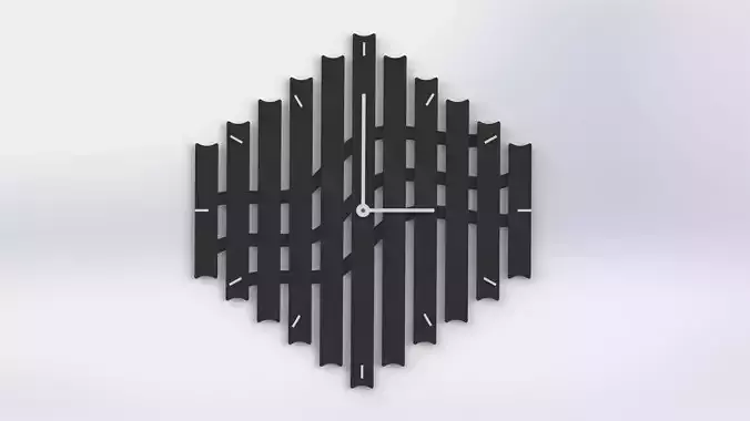 Minimalist 3D Print Ready Wall-Clock 3D print model