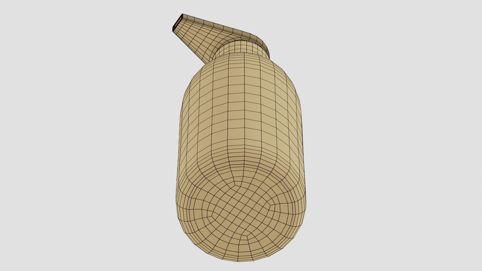 Black Pump Bottle 03 3D model_10