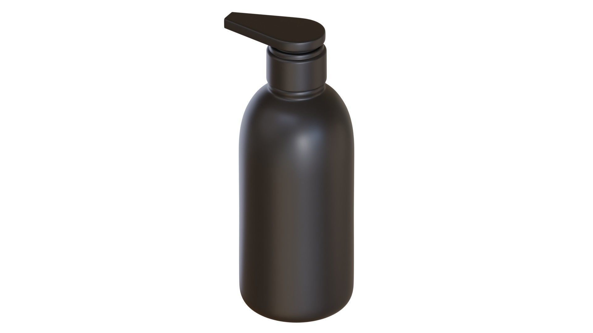 Black Pump Bottle 03 3D model_1
