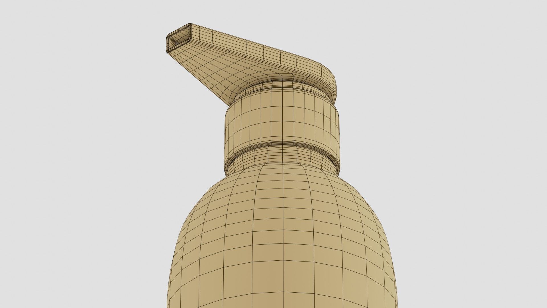 Black Pump Bottle 03 3D model_9