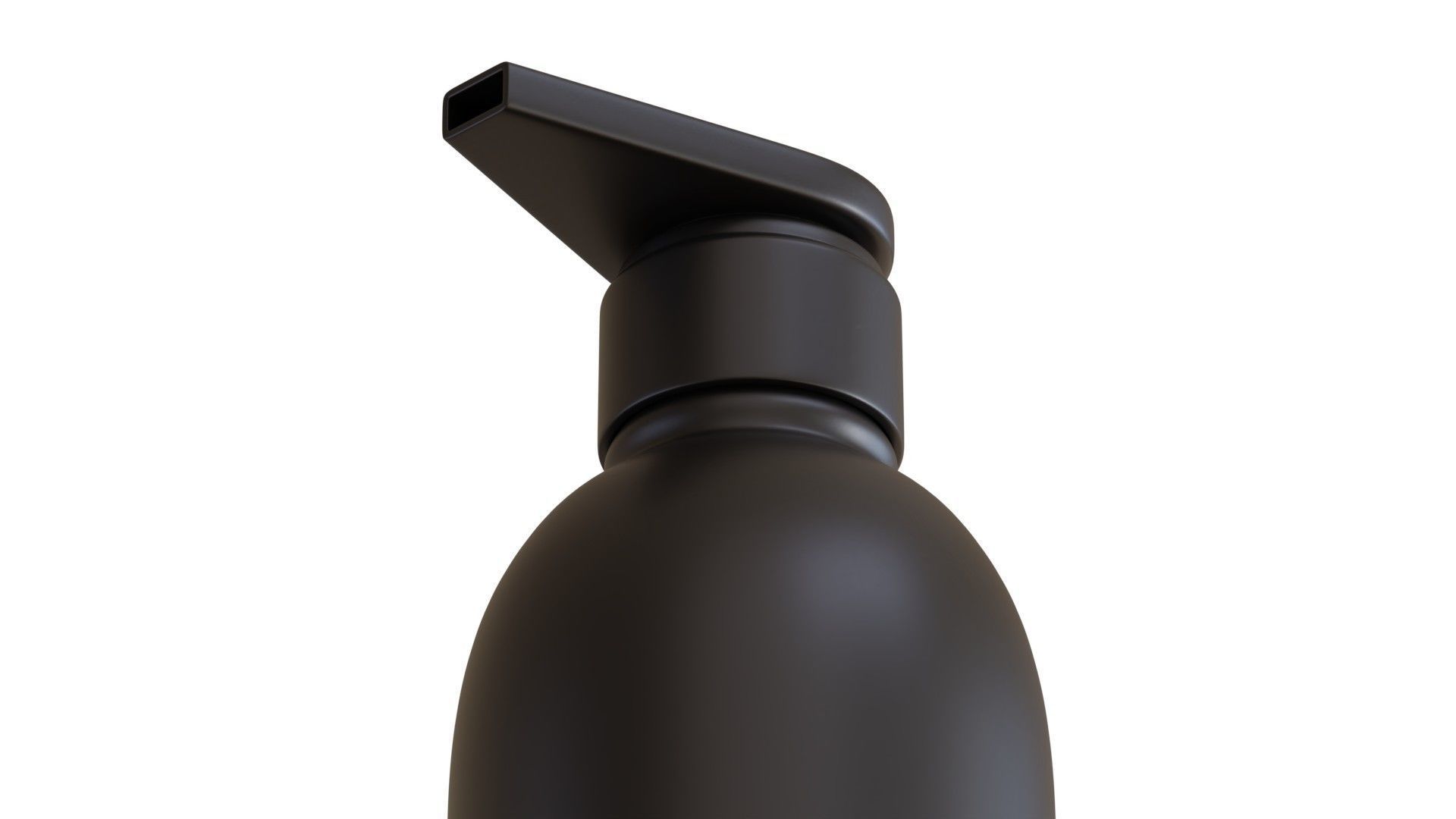 Black Pump Bottle 03 3D model_4