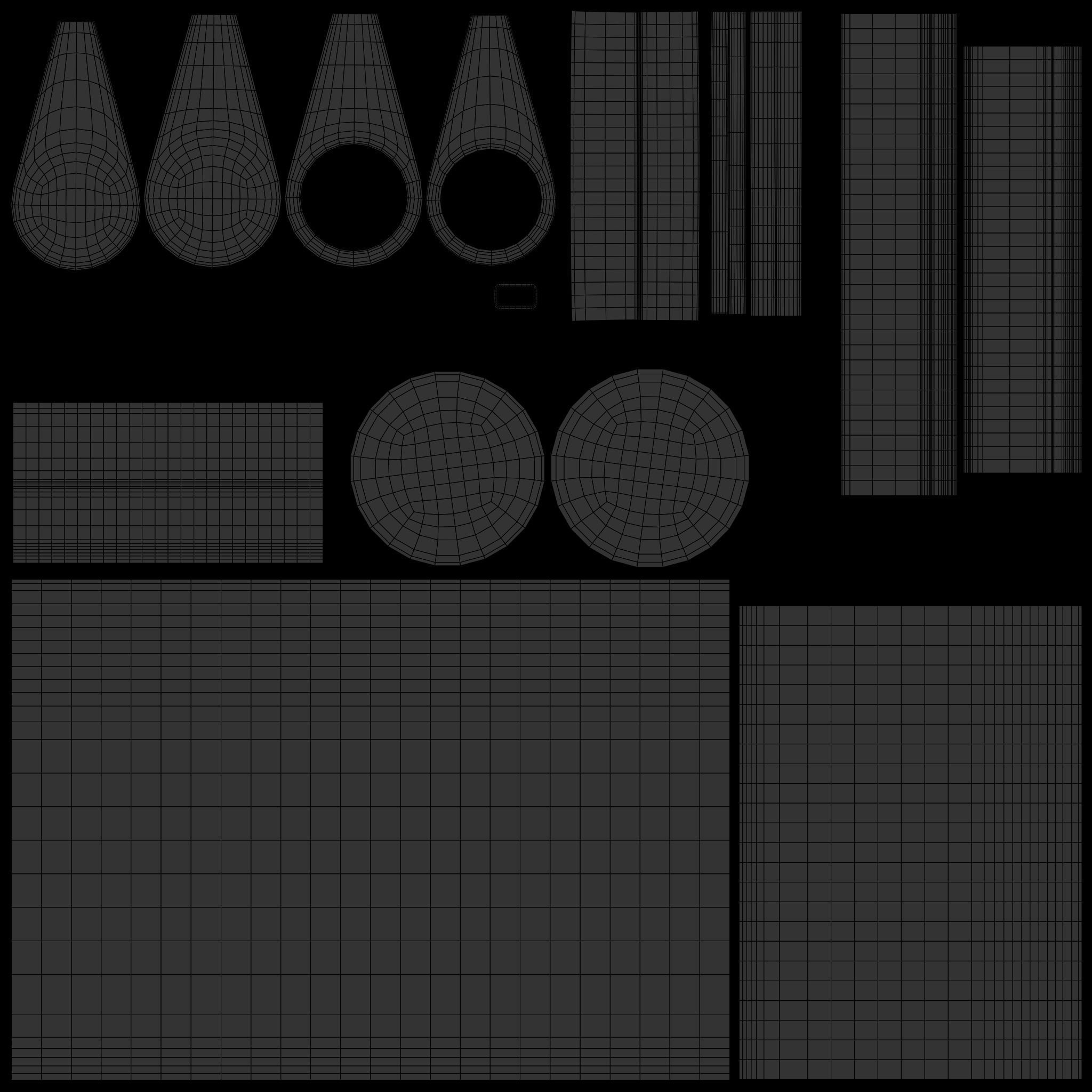 Black Pump Bottle 03 3D model_13