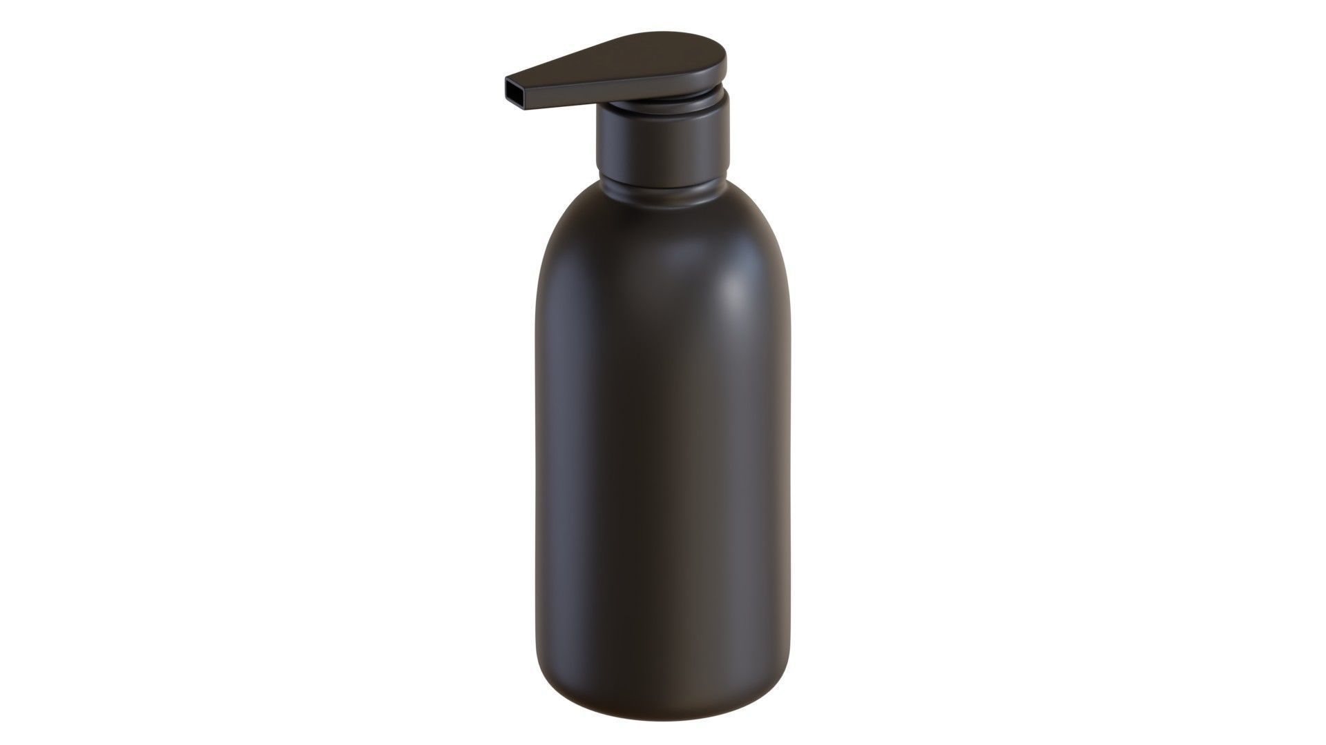 Black Pump Bottle 03 3D model_2