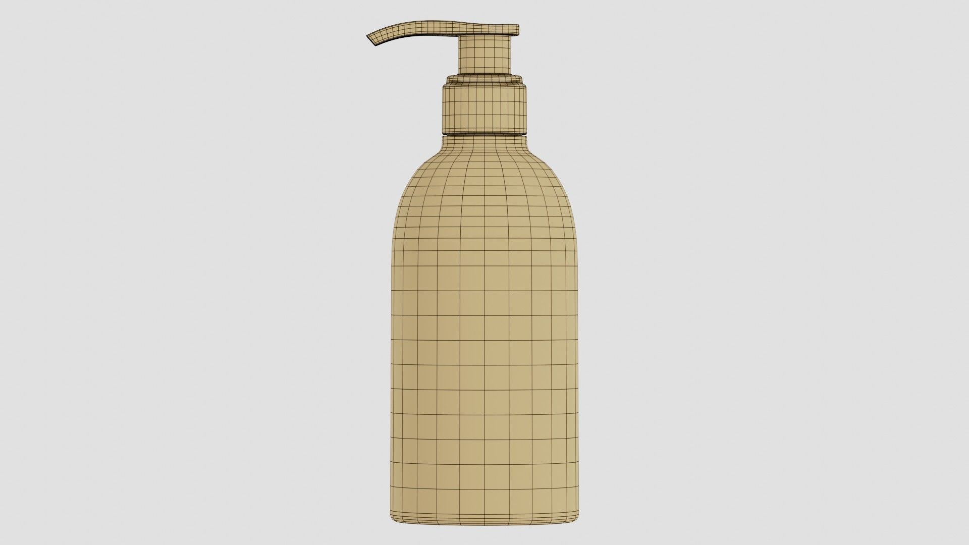 Black Pump Bottle 04 3D model_7