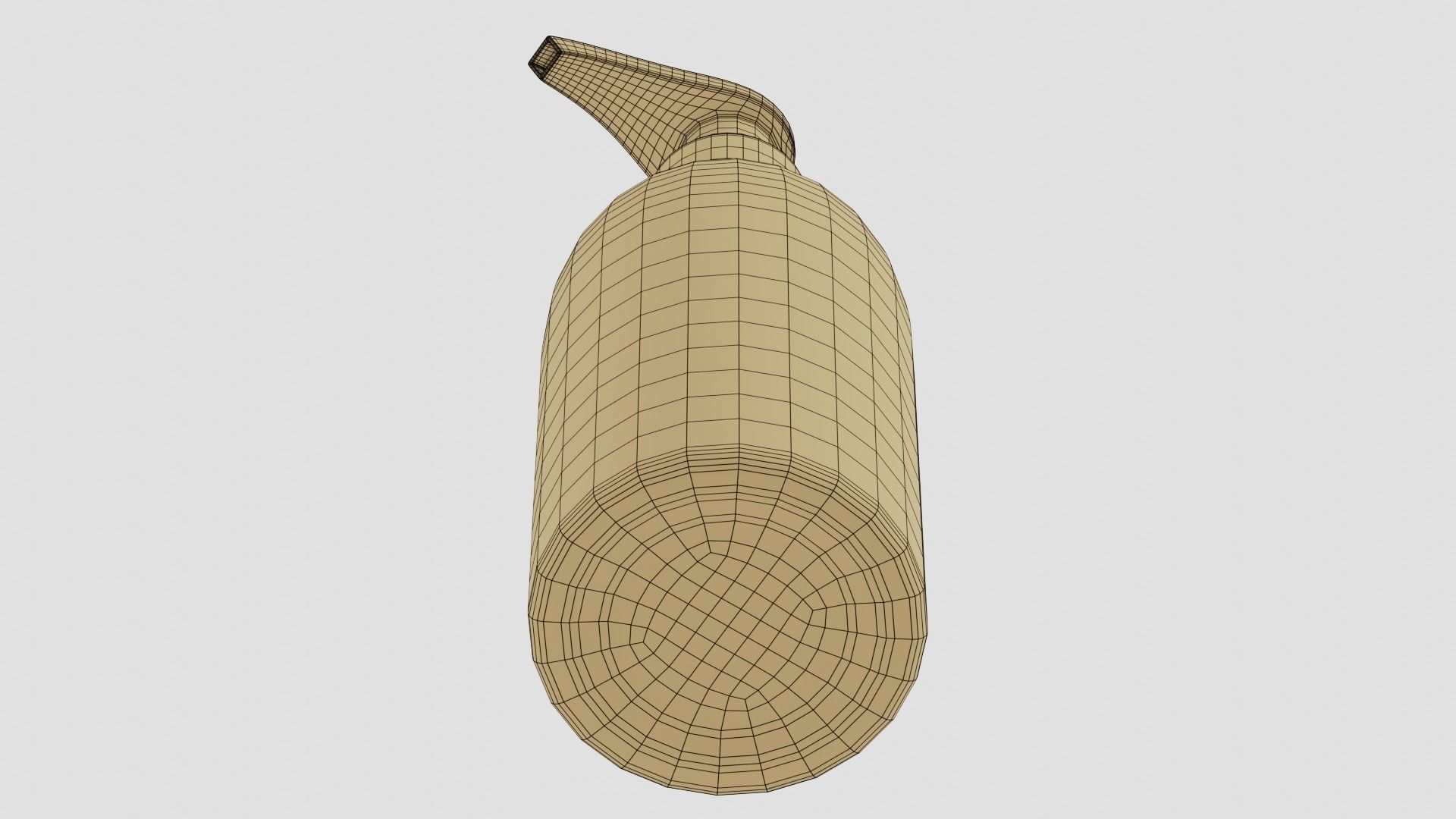 Black Pump Bottle 04 3D model_9