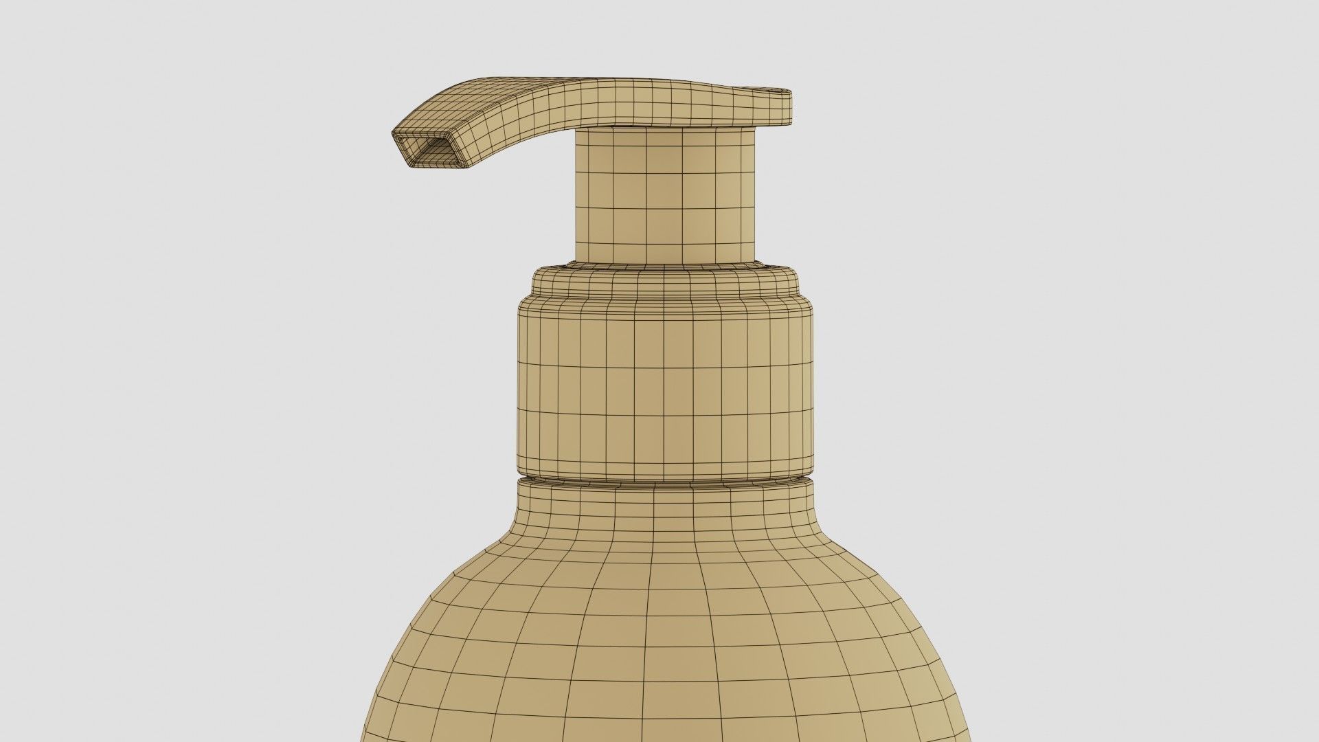 Black Pump Bottle 04 3D model_6