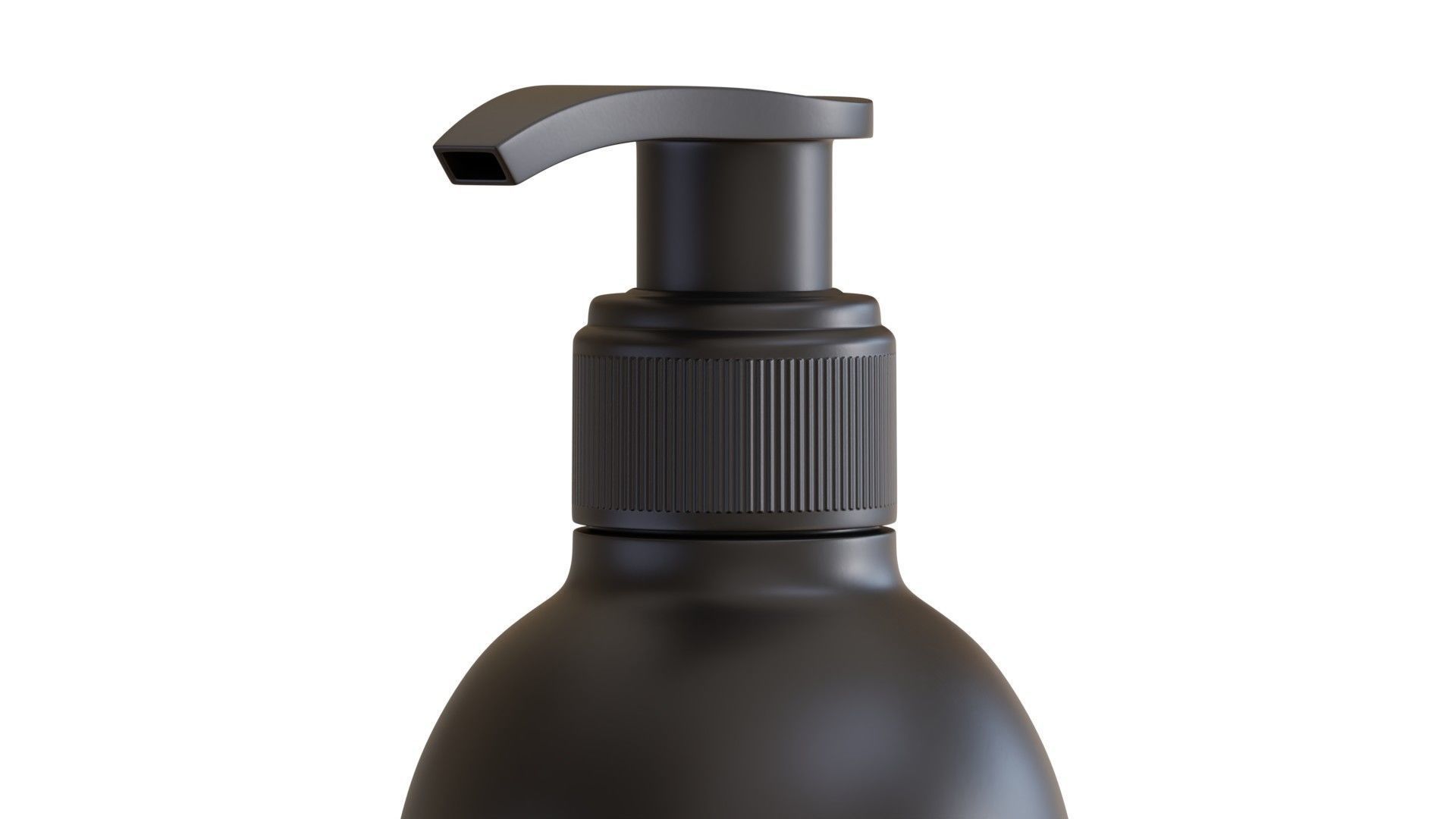 Black Pump Bottle 04 3D model_5