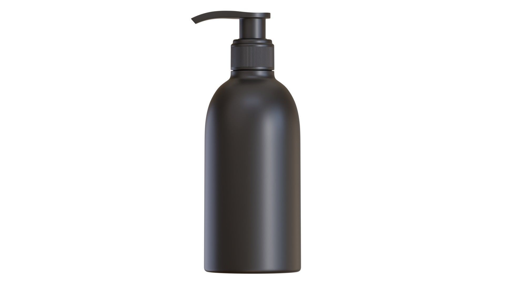 Black Pump Bottle 04 3D model_1