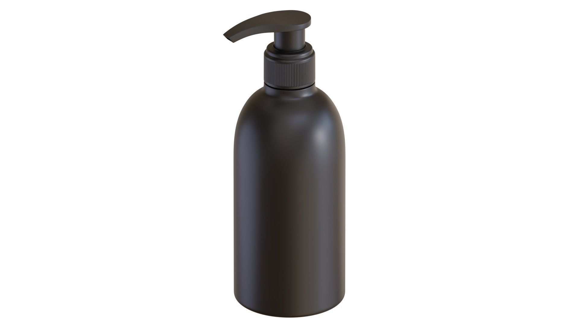 Black Pump Bottle 04 3D model_2