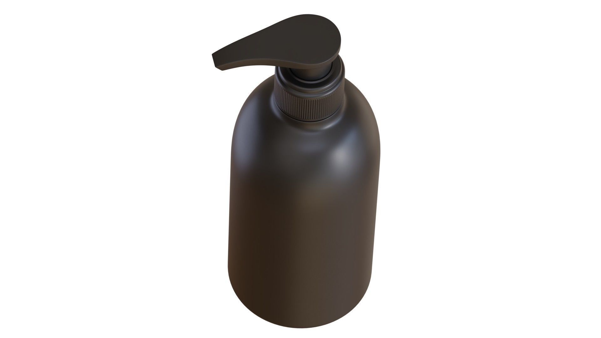 Black Pump Bottle 04 3D model_4
