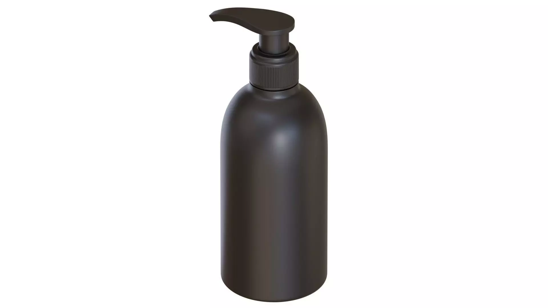 Black Pump Bottle 04 3D model_0