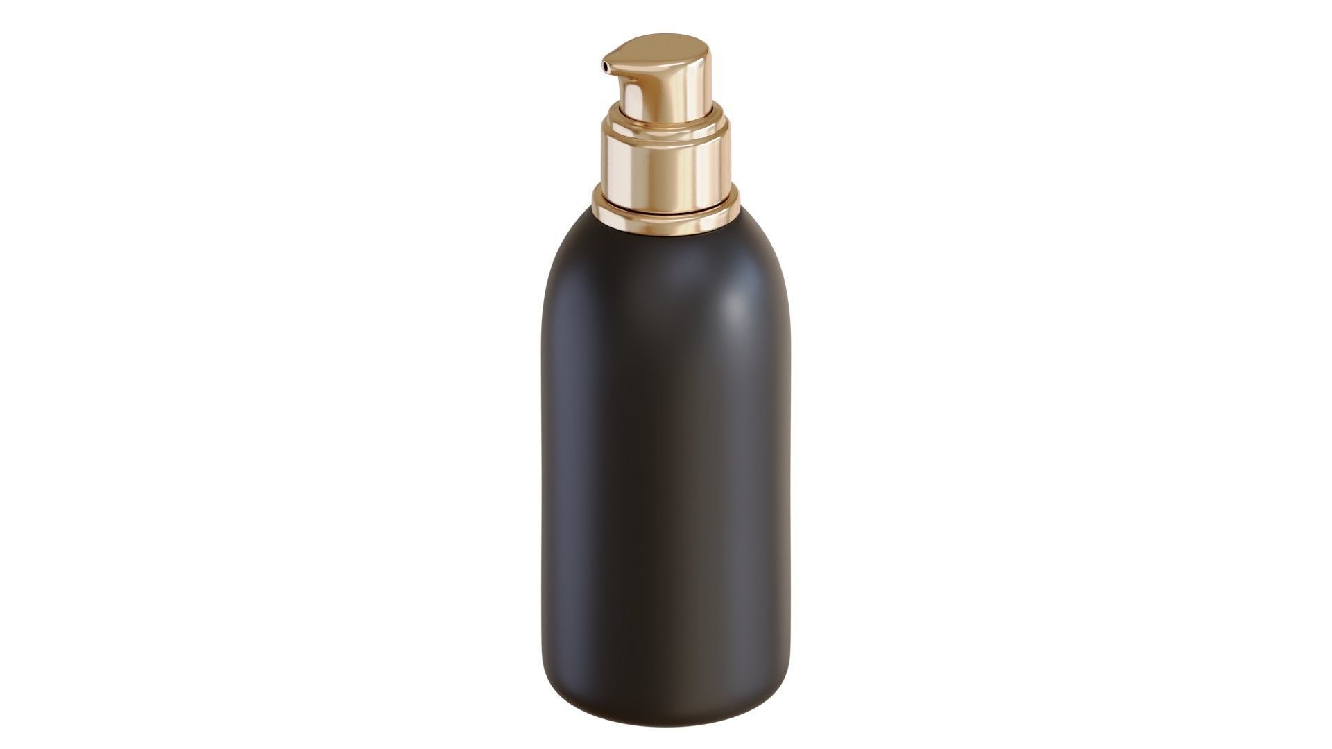 Black Pump Bottle 05 3D model_2