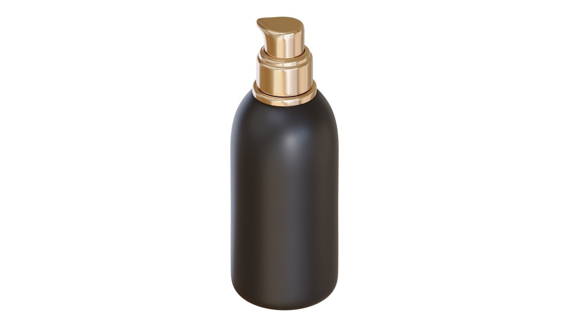 Black Pump Bottle 05 3D model_1