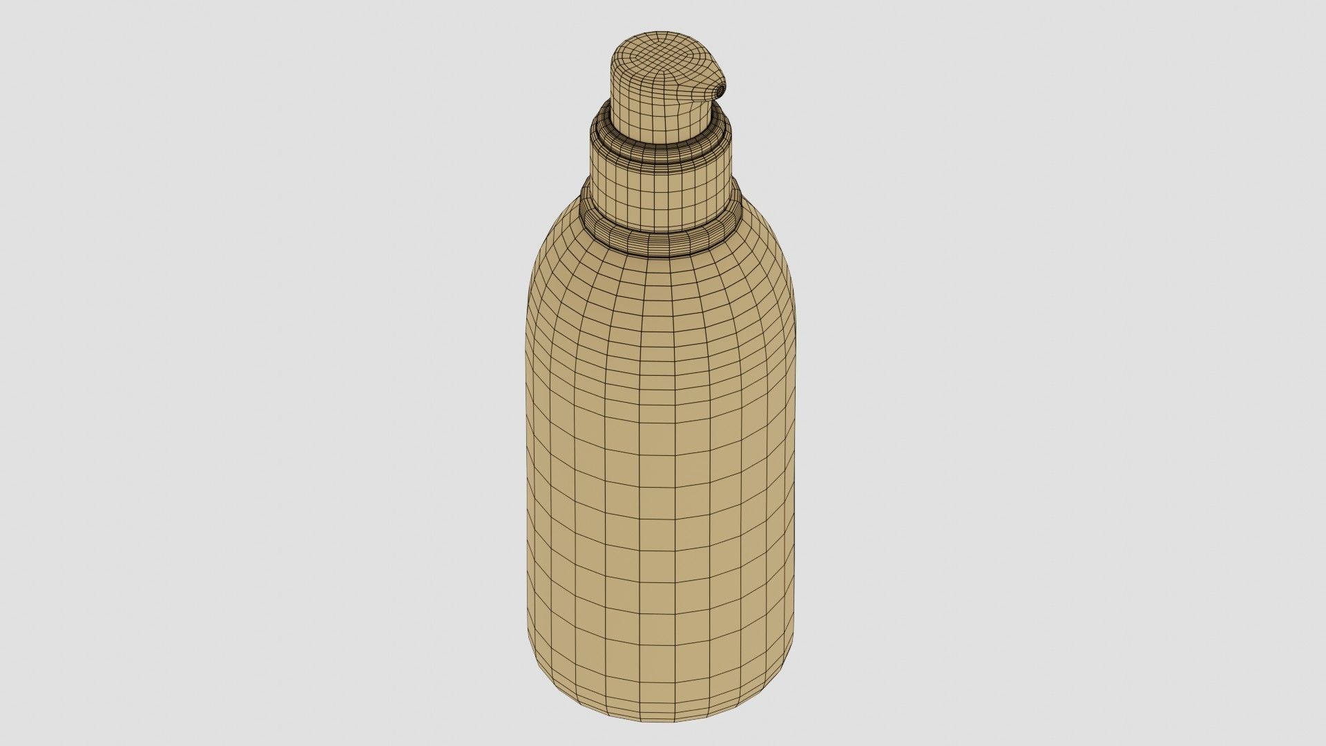 Black Pump Bottle 05 3D model_8