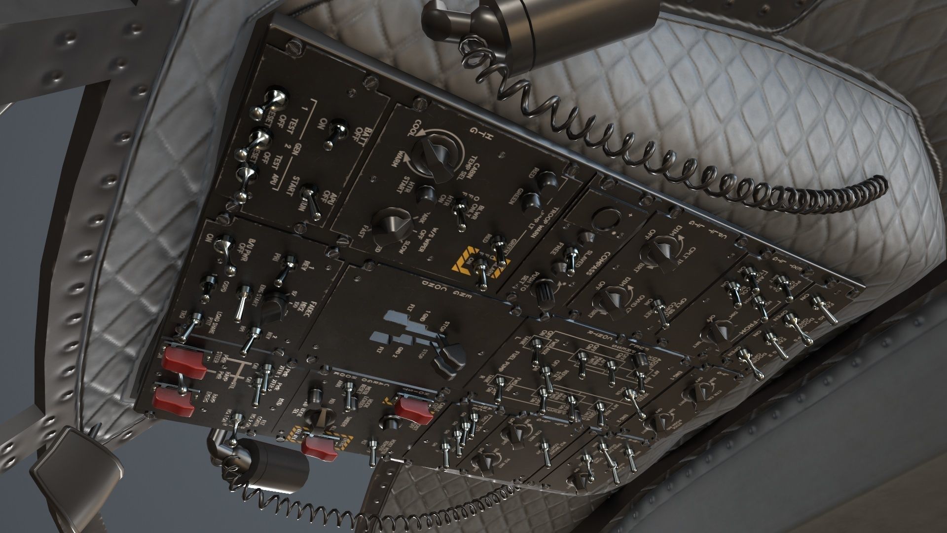  CH-47F Chinook Australian Army Complex Animation Low-poly 3D model_24