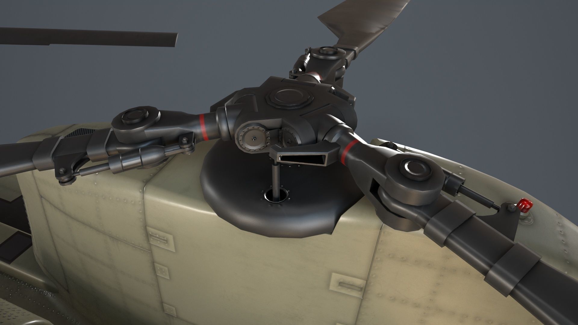  CH-47F Chinook Australian Army Complex Animation Low-poly 3D model_10