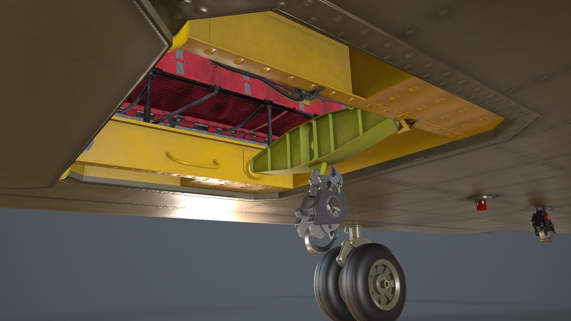  CH-47F Chinook Australian Army Complex Animation Low-poly 3D model_19