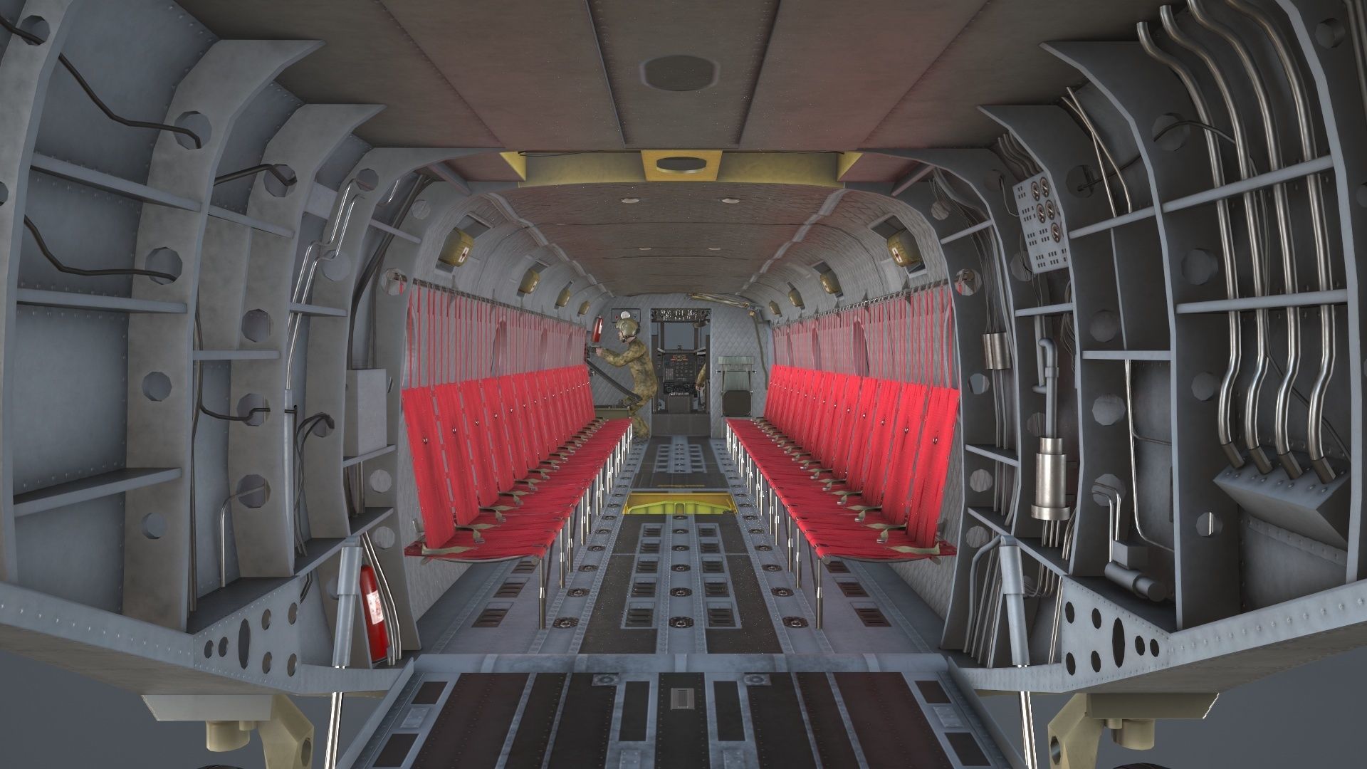  CH-47F Chinook Australian Army Complex Animation Low-poly 3D model_20