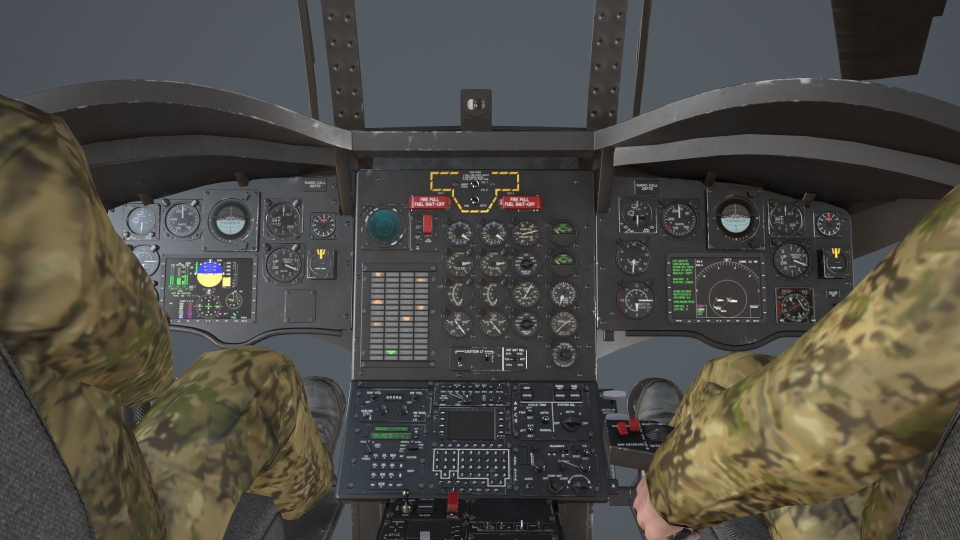  CH-47F Chinook Australian Army Complex Animation Low-poly 3D model_21