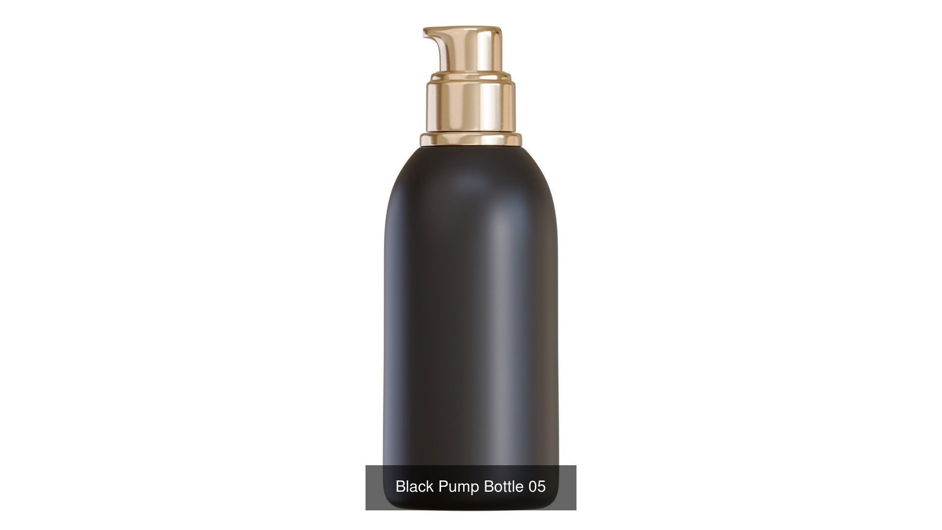 Black Pump Bottles 3D Model Collection_5