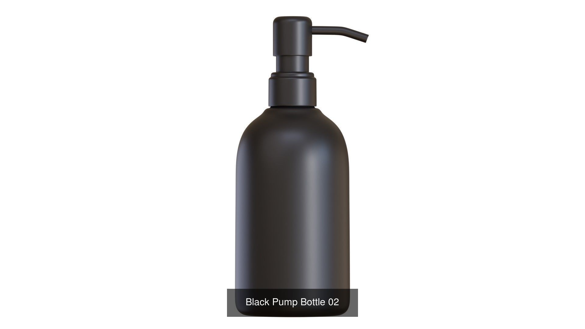 Black Pump Bottles 3D Model Collection_2