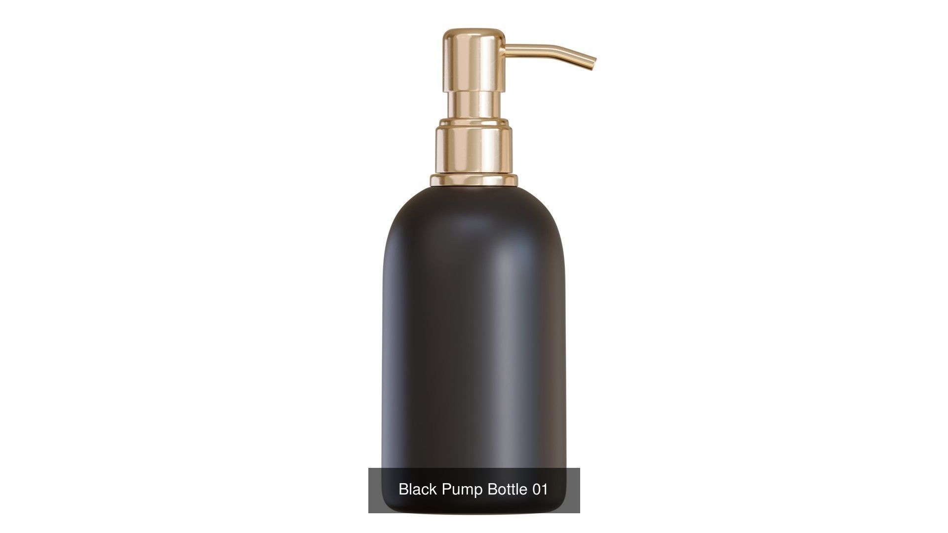 Black Pump Bottles 3D Model Collection_1