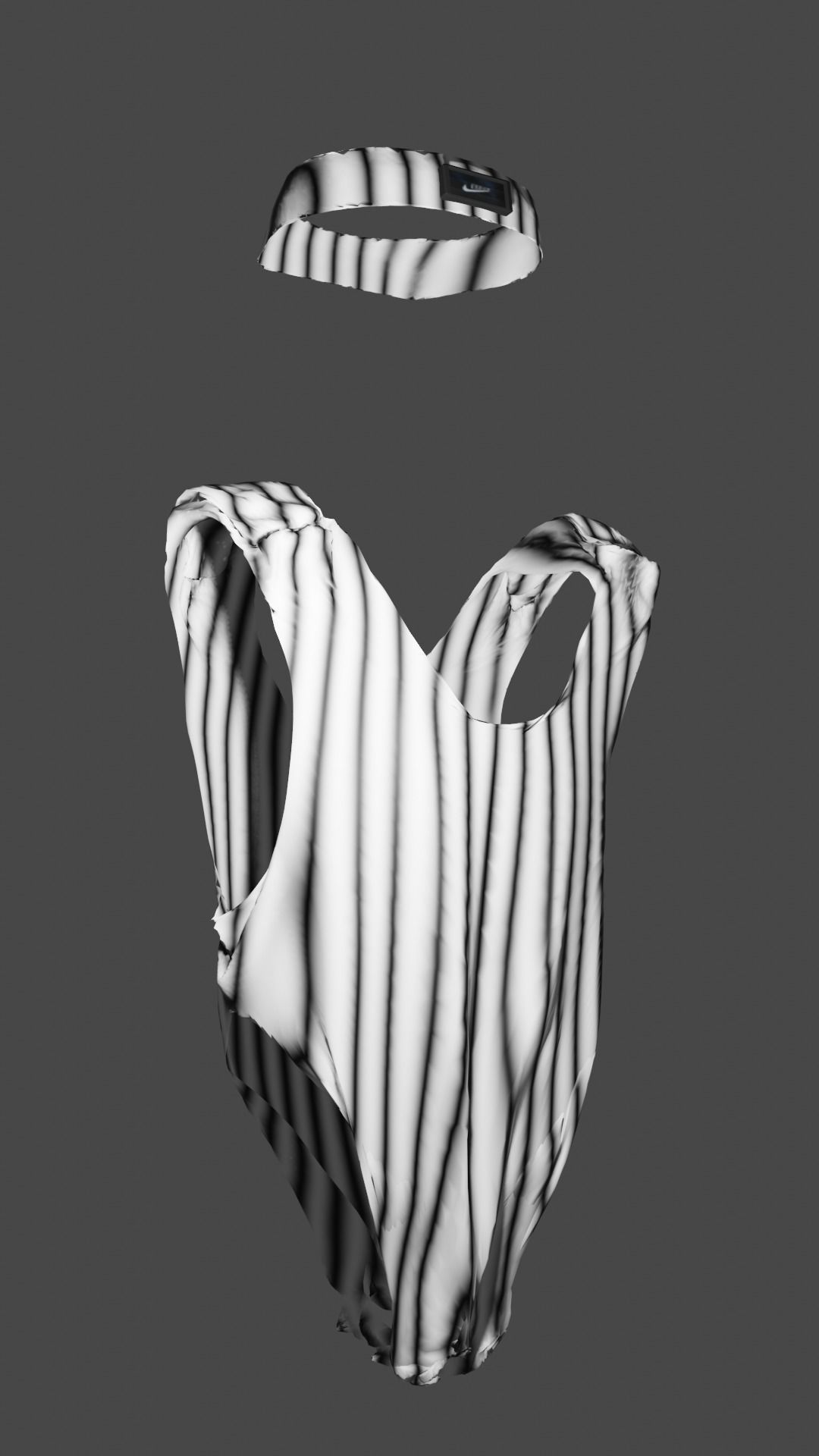 One Piece Gym Suit Free low-poly 3D model_1