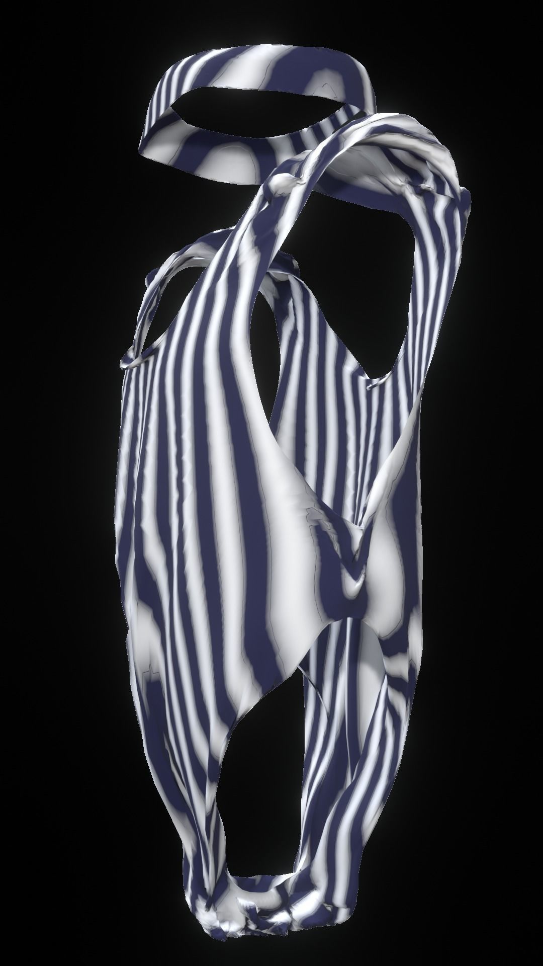 One Piece Gym Suit Free low-poly 3D model_3