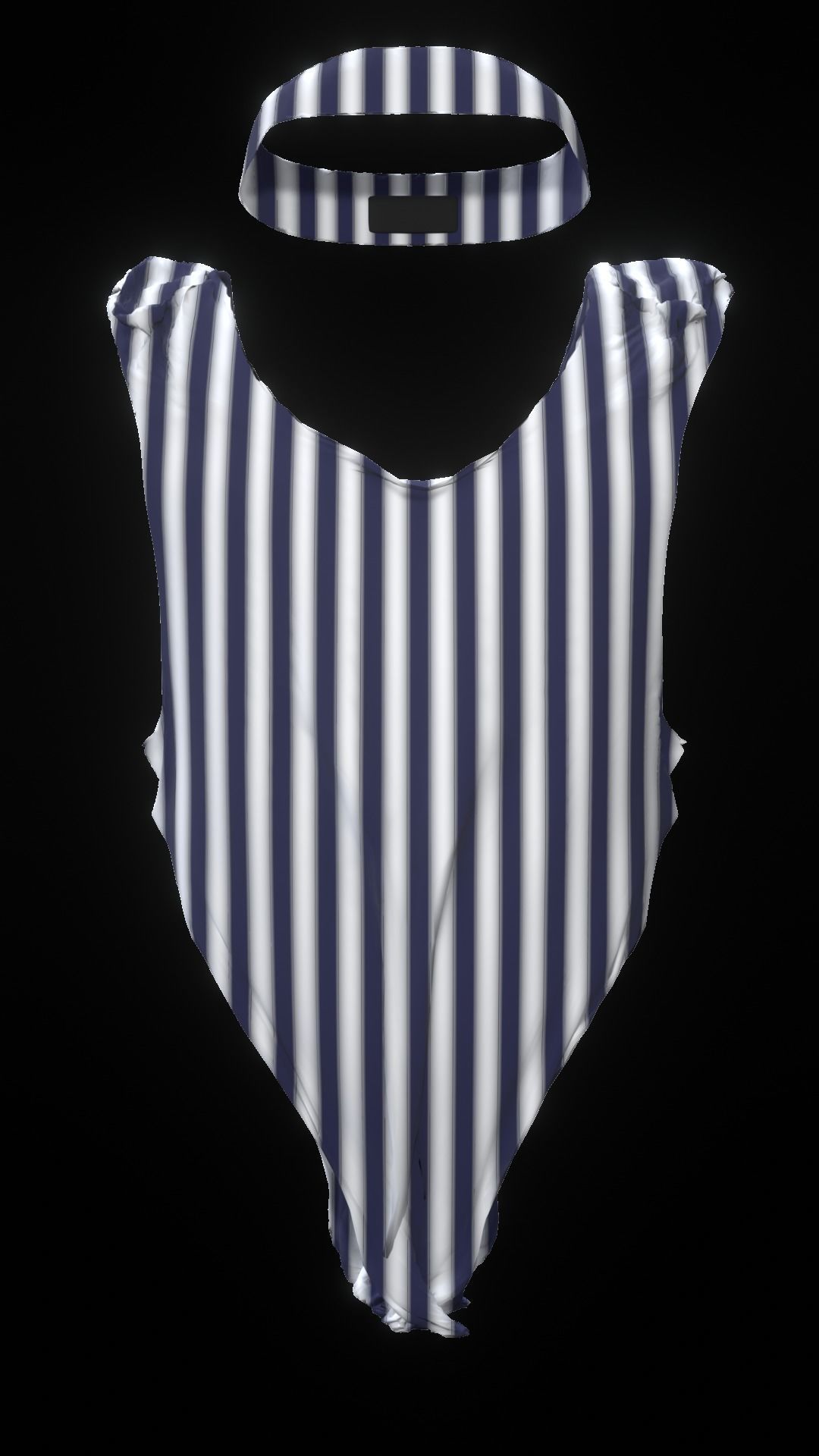 One Piece Gym Suit Free low-poly 3D model_2