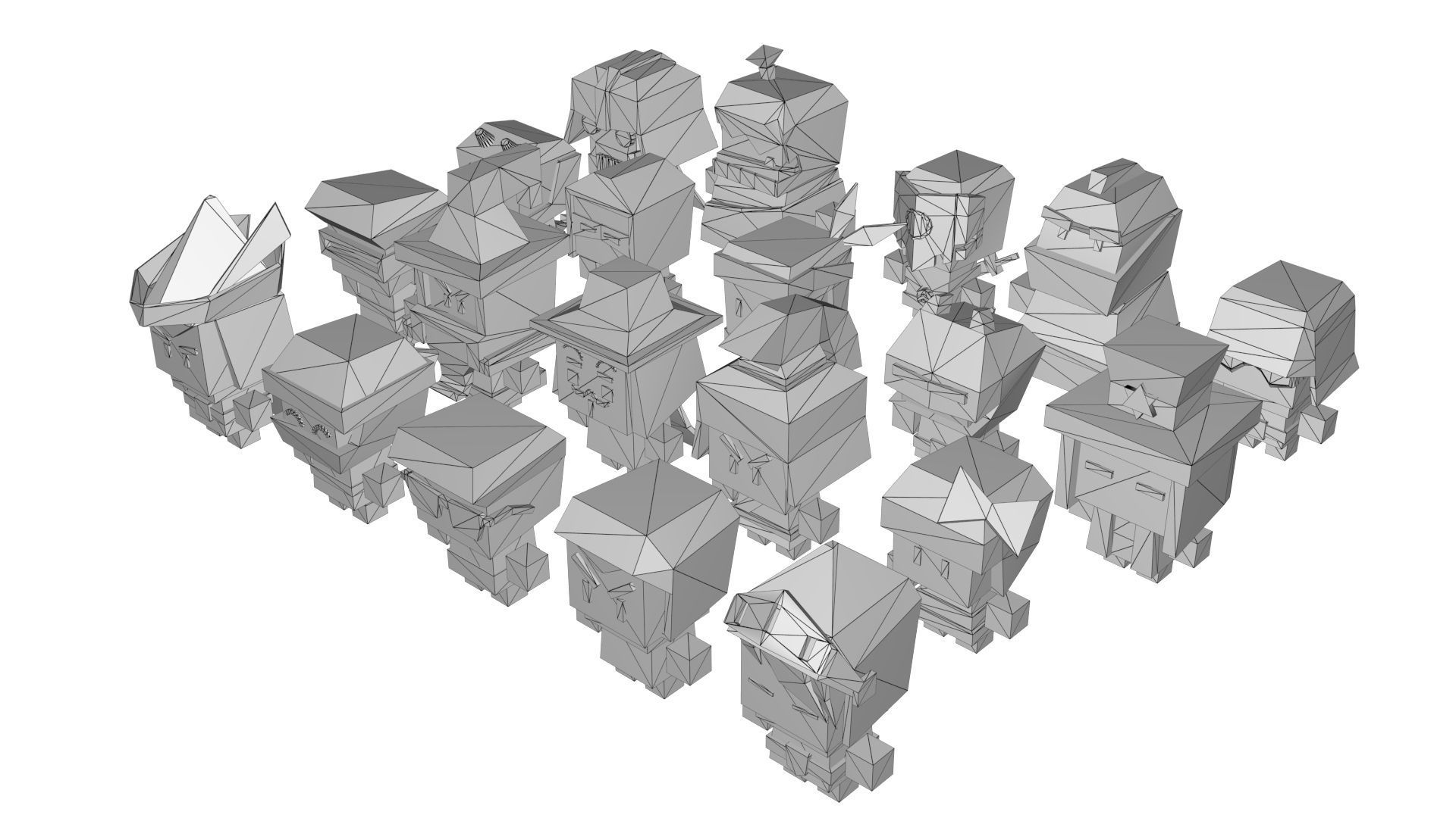 Casual Game Kit - Archer Pack Low-poly 3D model_2